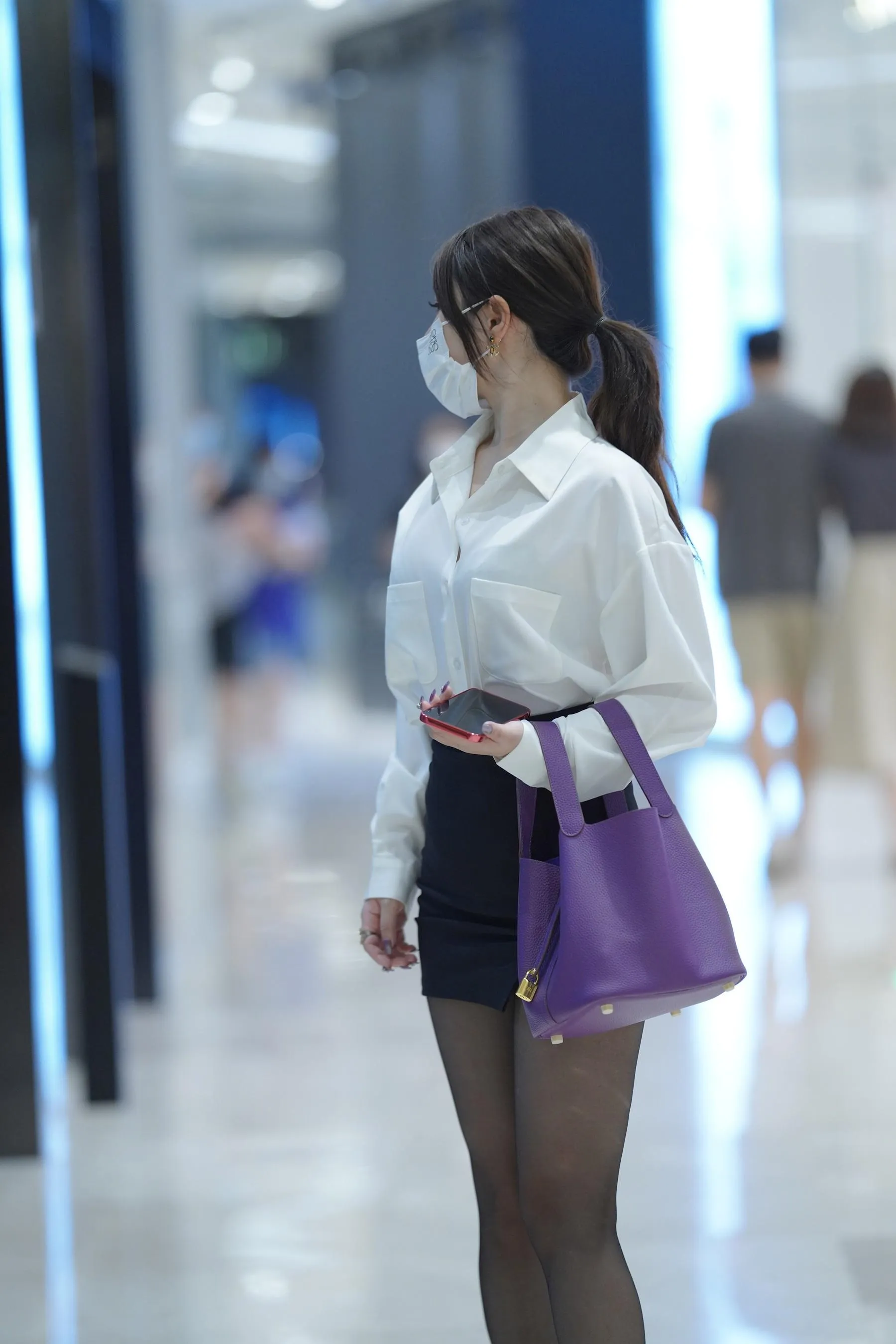 魔镜街拍 NO.184 街拍黑丝包臀裙小姐姐 [137P]插图2